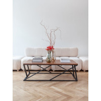 Кофейный столик GreenWeen PORTER, черный/дуб GW-PORTER-W-B