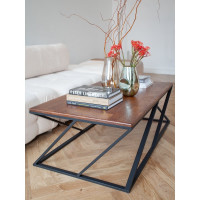 Кофейный столик GreenWeen PORTER, черный/дуб GW-PORTER-W-B