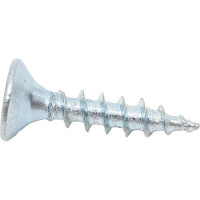 Универсальный саморез КВАДРА 3.5x16 белый, потайная голова, цинк, кор. 200 шт. 353016070200