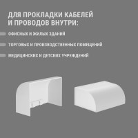 Заглушка кабельной трассы TDM ELECTRIC КМЗ 100x40 (2 шт./комплект) SQ0411-0087