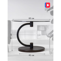 Журнальный стол Мебелик Дуэт 13Н черный, венге, тонированный 00 7332