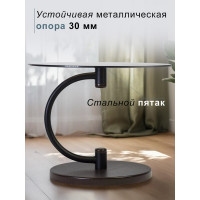 Журнальный стол Мебелик Дуэт 13Н черный, венге, тонированный 00 7332