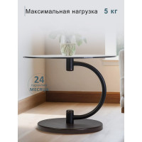 Журнальный стол Мебелик Дуэт 13Н черный, венге, тонированный 00 7332