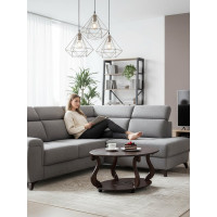 Журнальный стол Мебелик Овация М на колесах, темно-коричневый 00 6752