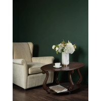 Журнальный стол Мебелик Овация М на колесах, темно-коричневый 00 6752