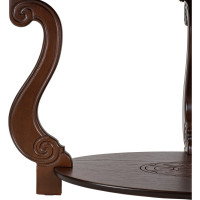 Журнальный стол Мебелик Овация С на колесах, темно-коричневый 00 6755