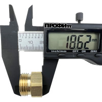 Муфта латунная переходная 1/2НР х 3/8ВР, 10 шт Профитт 9279189