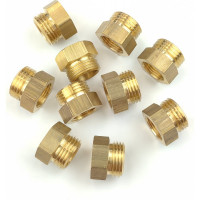 Муфта латунная переходная 1/2НР х 3/8ВР, 10 шт Профитт 9279189