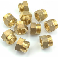 Муфта латунная переходная 1/2НР х 3/8ВР, 10 шт Профитт 9279189