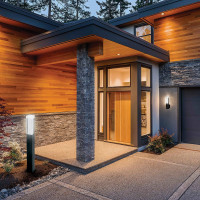 Уличный светодиодный светильник FERON DH601, 5W, 250Lm, 4000K, черный, 11705