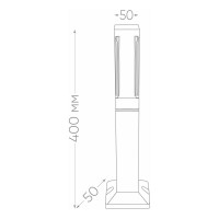 Уличный светодиодный светильник FERON DH602, 5W, 250Lm, 4000K, черный, 11706