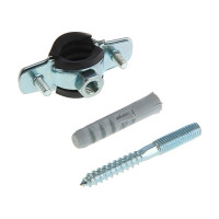 Сантехнический хомут РемоКолор шпилька + дюбель, 1/2, диаметр 20-23 мм 47-5-020