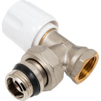 Радиаторный вентиль MVI угловой, ручной регулировки с самоуплотняющимся кольцом 1/2" TR.211.04