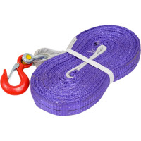 Буксировочный текстильный строп Сталь-91 30мм 9т 5м 2 слоя+скоба и крюк 4687202227495