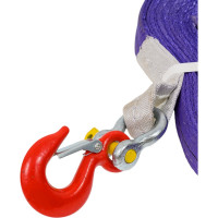 Буксировочный текстильный строп Сталь-91 30мм 9т 5м 2 слоя+скоба и крюк 4687202227495