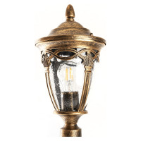Садово-парковый светильник FERON PL686 столб 60W 230V E27, черное золото 11695