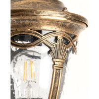 Садово-парковый светильник FERON PL686 столб 60W 230V E27, черное золото 11695