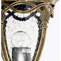 Садово-парковый светильник FERON PL686 столб 60W 230V E27, черное золото 11695