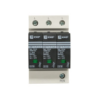 УЗИП EKF Т1+Т2; Iimp-12,5kA; In-20kA; Uc-275В; 3+0 PROxima OV12-3-503