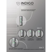 Полотенцесушитель INDIGO Line Trinity electro 100/50 таймер, скрытый монтаж, универсальное подключение R/L LСLTE100-50Rt
