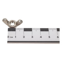 Барашковая гайка КРЕП-КОМП американский тип, нержавейка, DIN 315, А2, М6, 25 шт. гбна6мф