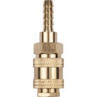 Разъем EURO мама 1/4" - елочка 8мм, латунь, в блистере AV Steel AV-700326B