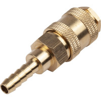 Разъем EURO мама 1/4" - елочка 8мм, латунь, в блистере AV Steel AV-700326B