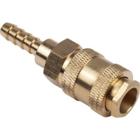 Разъем EURO мама 1/4" - елочка 8мм, латунь, в блистере AV Steel AV-700326B