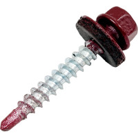 Кровельный саморез КРЕП-КОМП 4,8x35, RAL3005, красное вино, 250 шт. ск353005кф