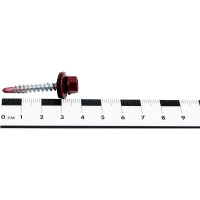 Кровельный саморез КРЕП-КОМП 4,8x35, RAL3005, красное вино, 250 шт. ск353005кф