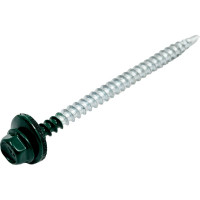 Кровельный саморез КРЕП-КОМП 4,8x70, RAL6005, тёмно-зелёный, 100 шт. ск706005кф