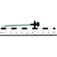 Кровельный саморез КРЕП-КОМП 4,8x70, RAL6005, тёмно-зелёный, 100 шт. ск706005кф