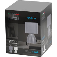 Настольная лампа Rivoli Nadine 7042501 1 Е14 40 Вт керамика Б0053454