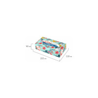 Косметические салфетки LAIMA Everyday 100 штук в картонном боксе двуслойные, 20x20 см 113588