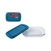 Форма для запекания Mallony BELLISSIMO 1.6 л, с пластиковой крышкой, из боросиликатного стекла 103628