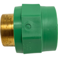 Комбинированная муфта Banninger полипропиленовая, зеленая, 63x2 НР 7R11118011