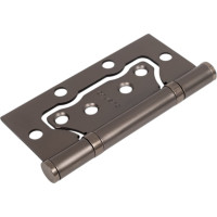 Стальная петля PUERTO, плоский колпачок, без врезки, матовый черный никель, 2 шт. IN100-2S FH MBNбезВР