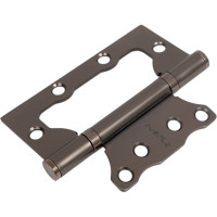 Стальная петля PUERTO, плоский колпачок, без врезки, матовый черный никель, 2 шт. IN100-2S FH MBNбезВР