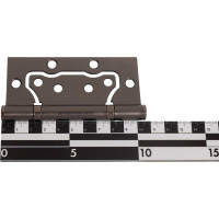 Стальная петля PUERTO, плоский колпачок, без врезки, матовый черный никель, 2 шт. IN100-2S FH MBNбезВР