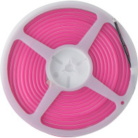 Гибкая светодиодная лента Uniel NEON ULS-N01-2835-120LED/m-6mm-IP67-DC12V-9W/m-5M-PINK UL-00009090