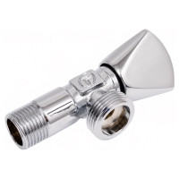 Угловой вентиль DOUBLE-LIN хром Ду=1/2x3/4 LL3055 (1/2x3/4)