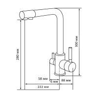 Смеситель Lex Biferno Sand RULE000047