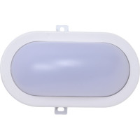 Светодиодный накладной светильник truEnergy овал IP64 6W 4000K 420Lm 170x116мм белый пластик 11103