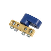 Нулевая шина на одном угловом изоляторе IEK, ШНИ-6x9-4-У1-С, ИЭК YNN10-69-4C1-K07