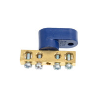 Нулевая шина на одном угловом изоляторе IEK, ШНИ-6x9-4-У1-С, ИЭК YNN10-69-4C1-K07