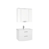 Зеркальный шкаф Style Line Жасмин 2 800/С, Люкс белый ЛС-000010036