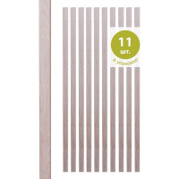 Интерьерная рейка Стильный Дом 11 шт, 2700x16x35 мм, ясень светлый v530668