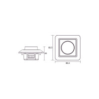 Диммер AcTEC DALI 220В, 52mA, IP20, 83.5x83.5x44мм DDAS