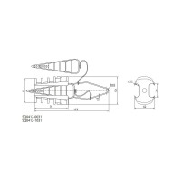 Анкерный зажим TDM ЗАБ 16-25 М PA25x100, DN123 рознич. упак. SQ0412-1031