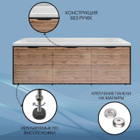 Экран для ванны 1Marka 170 Grunge Loft дуб вотан Ц0000008790
